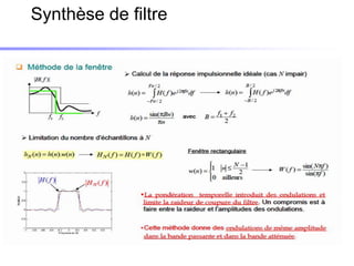 Synthèse de filtre
 