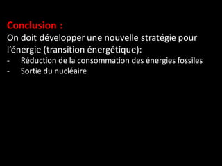 Chapitre 4 Transition Energétique- Cours Energie et développement durable» master Génie Civil, à Lille1/Polytech’Lille