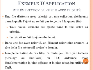 PARCOURS PREORDRE
La procédure (récursive) qui affiche les valeurs en
parcours préordre d’un arbre de racine R est :
Procédure Préordre( R:* Tnoeud )
Début
SI R ≠ NIL
32
SI R ≠ NIL
ecrire( Info(R) )
Préordre( FG(R) )
Préordre( FD(R) )
FSI
fin
 