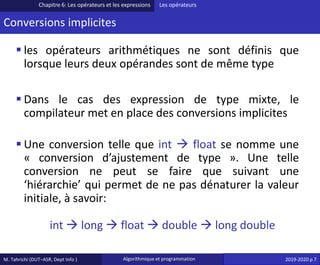 Chapitre 6 - Les opérateurs et les expressions en C.pdf