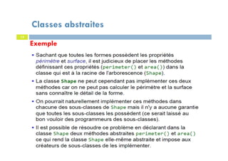 Classes abstraites
13
Exemple
 