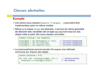Classes abstraites
16
Exemple
 
