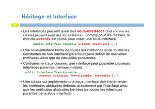 Héritage et Interface
48
 