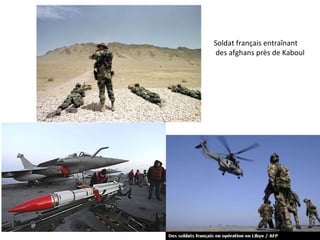 Soldat français entraînant
des afghans près de Kaboul
 