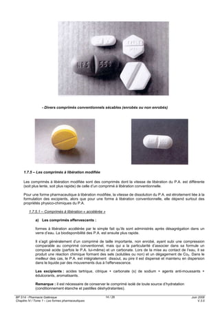 6: Formes pharmaceutiques d'administration des médicaments