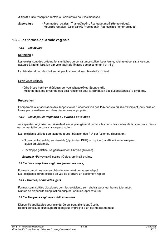 Chapitre 4 Formes pharmaceutique des voies transmucosales Chapitre 4 Formes pharmaceutique des voies transmucosales