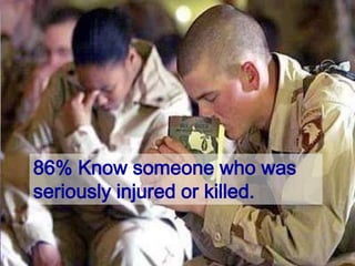 52%, largest age group, is 20-29 years oldTotal number of soldiers who have been deployed during OIF/OEF1.6 million