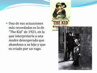 Chaplin y Purviance se conocieron en 1915, cuando Chaplin buscaba una primera actriz para su segunda película con Essanay, precisamente encontraría en Edna la inspiración para hacer "A nightout”
