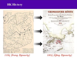 HK History 1194 (Sung Dynasty) 1834 (Qing Dynasty) 