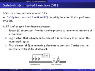 Introduction to Safety-Critical Systems and Safety-Instrumented Systems ...