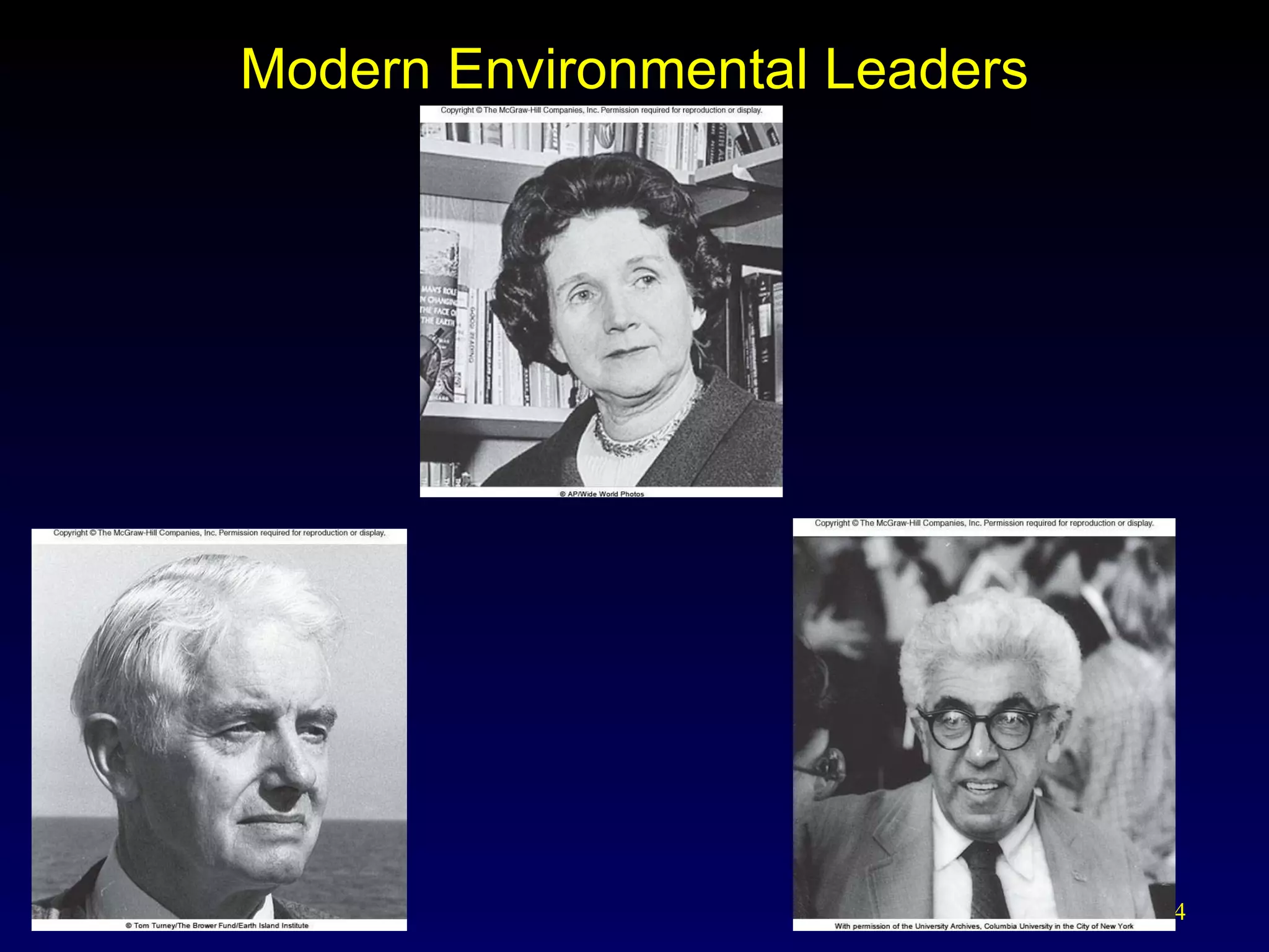 Modern Environmental Leaders 