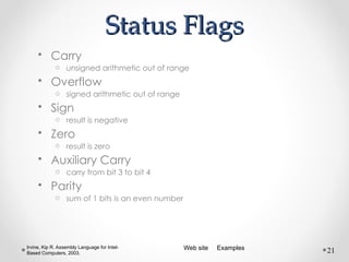 Carry Flag Assembly Example.pdf Comprehensive Overview of IA-32 Processor Architecture and Assembly ...