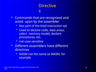 Command Directive Comprehensive Guide to Assembly Language Fundamentals for x86 ...