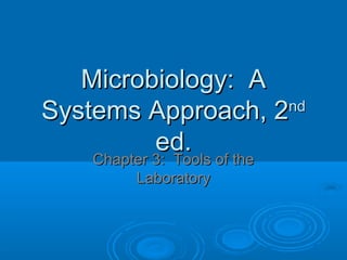 Microbiology: A
nd
Systems Approach, 2
ed.
Chapter 3: Tools of the
Laboratory

 