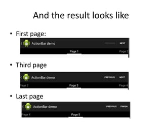 And the result looks like
• First page:
• Third page
• Last page
 
