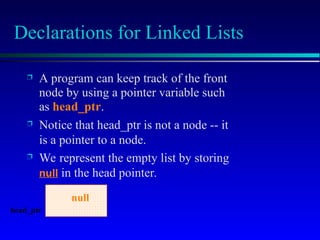 Lnked List linked list data structure and algorithm | PPT