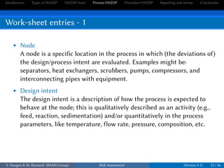 Risk assessment and management with -hazop | PDF