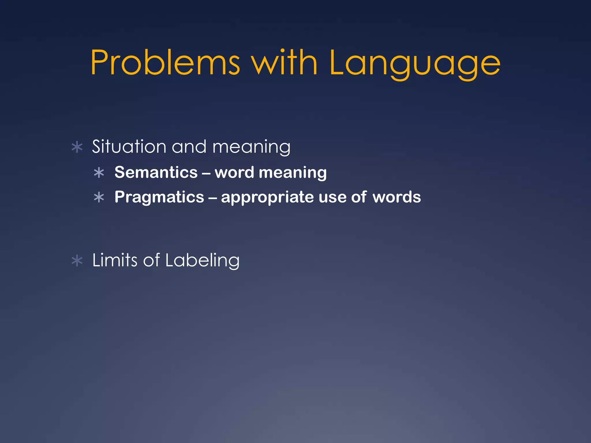 Using language to express creativity