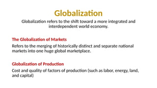 Globalization and International Business | PPTX