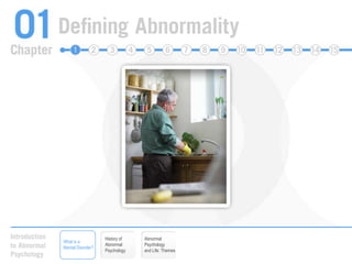History of Abnormal PsychologyAbnormal Psychology and Life: ThemesWhat is a Mental Disorder?