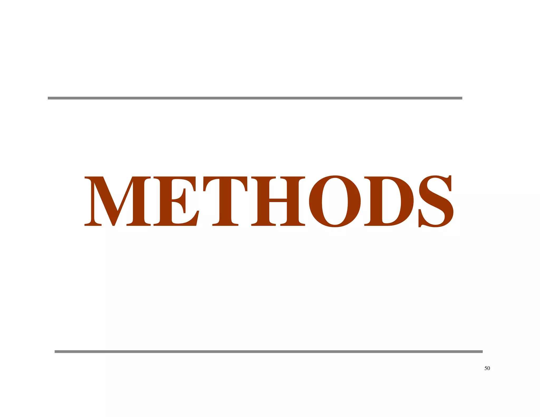 METHODS
          50
 