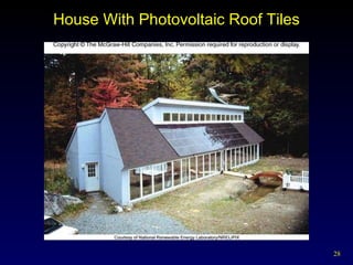 House With Photovoltaic Roof Tiles 