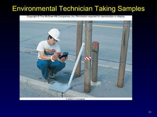 Environmental Technician Taking Samples 