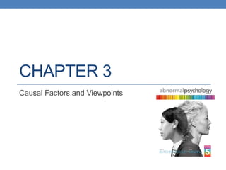 CHAPTER 3
Causal Factors and Viewpoints

 