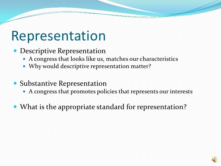 Which Of The Following Are Examples Of Descriptive Representation