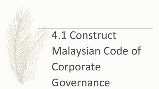 Chapt 4 Malaysian Code on Corporate Governance