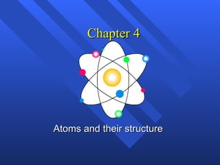 Chapter 4 Atoms and their structure 