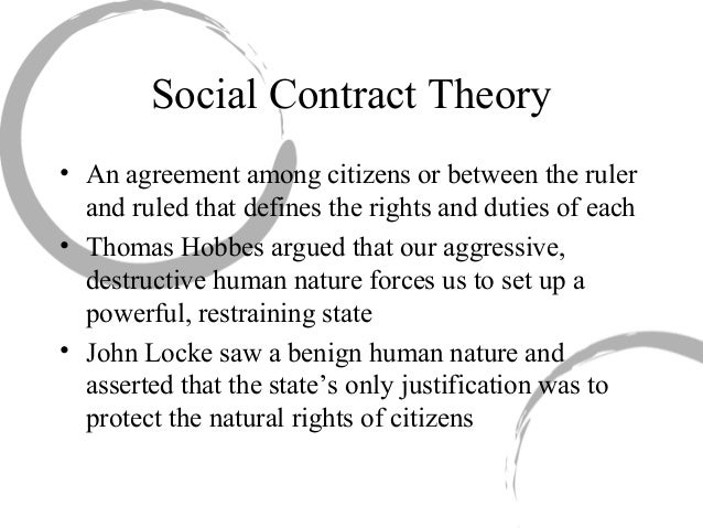 Conceptions of the Social Contract Theory