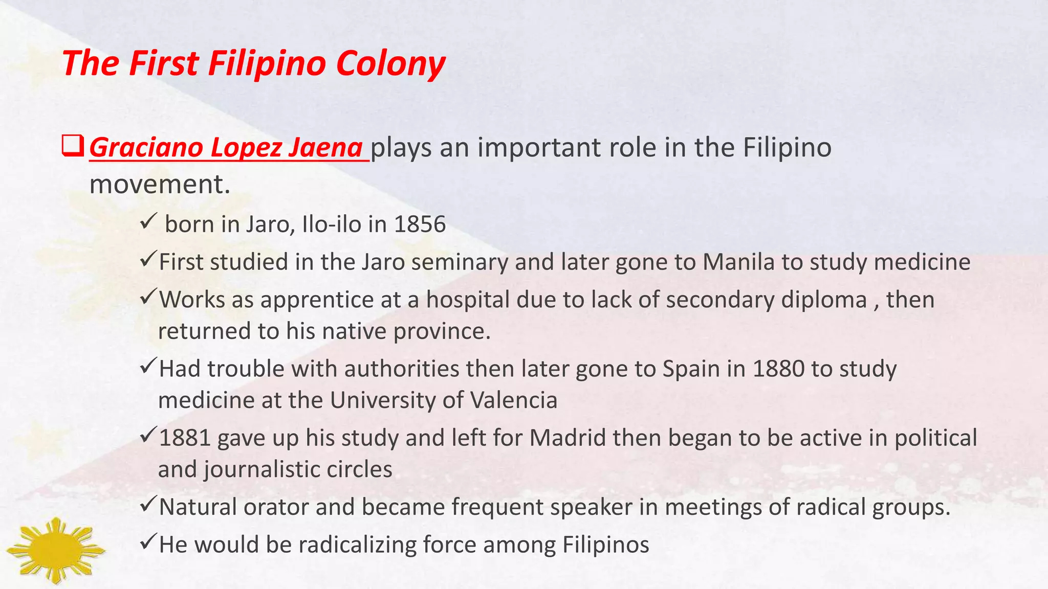 Chapte 2(early filipino students activites in spain) | PPTX