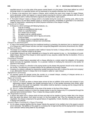 Chapter 05   Negotiable Instruments Act 1881