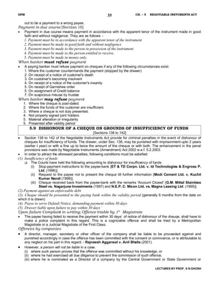Chapter 05   Negotiable Instruments Act 1881