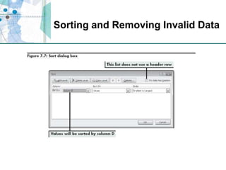 Sorting and Removing Invalid Data
