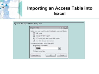 Importing an Access Table into Excel