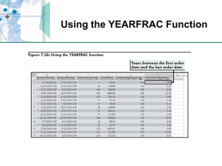 Using the YEARFRAC Function