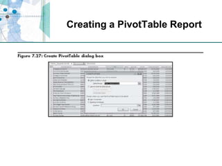 Creating a PivotTable Report