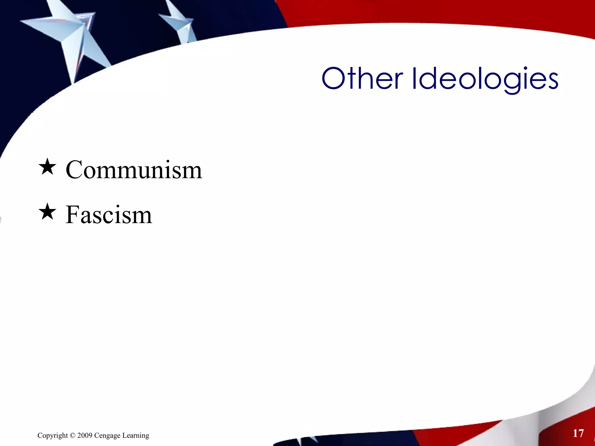 Other Ideologies Communism Fascism 