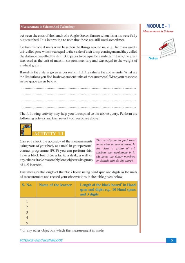 MEASUREMENT IN SCIENCE AND TECHNOLOGY