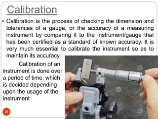 Chapter-1_Mechanical Measurement and Metrology | PPTX