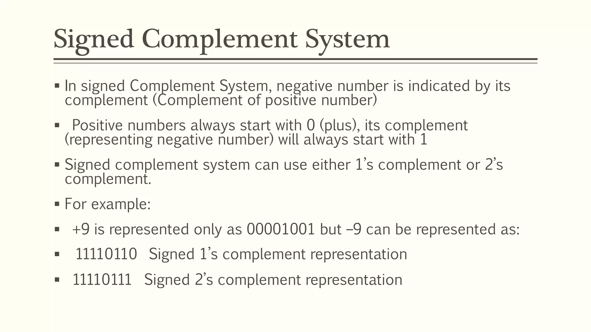 Chapter 1: Binary System | PPTX