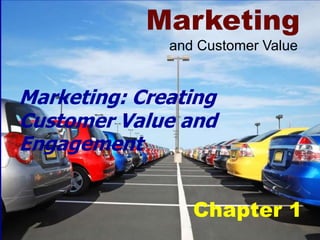 Marketing
Chapter 1
and Customer Value
Marketing: Creating
Customer Value and
Engagement
 