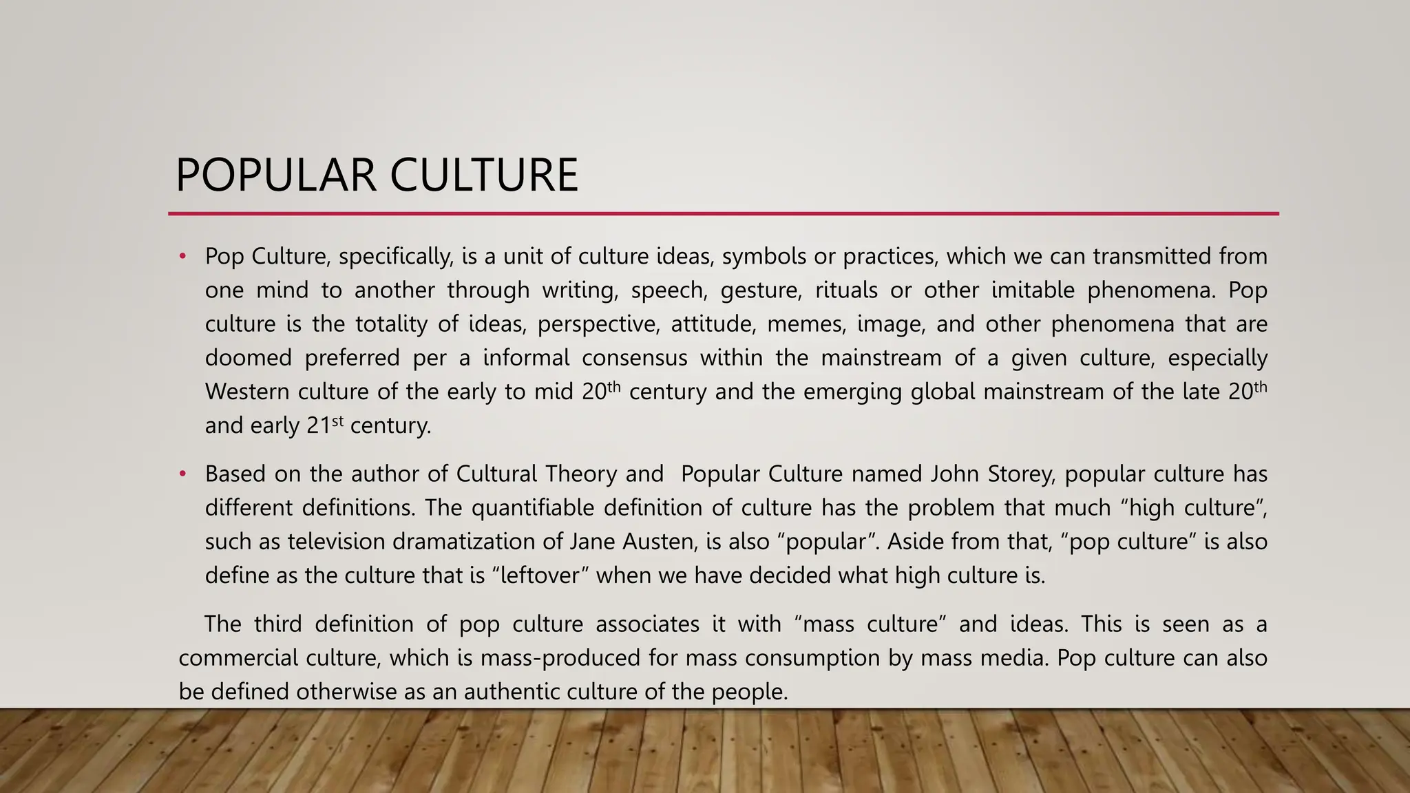 ART'S AND HUMANITIES POP CULTURE.PPT.COM