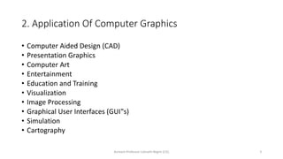 Chapter-1.pdf of Computer Graphics: Introduction and Application | PDF