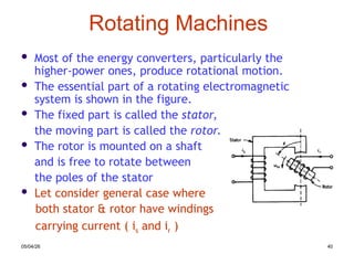 Fundamentals of Electromechanical Energy Conversion and Force Analysis ...