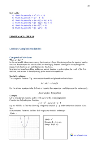 Chapter 1 Functions Relations V3 | PDF