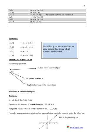 Chapter 1 Functions Relations V3 | PDF