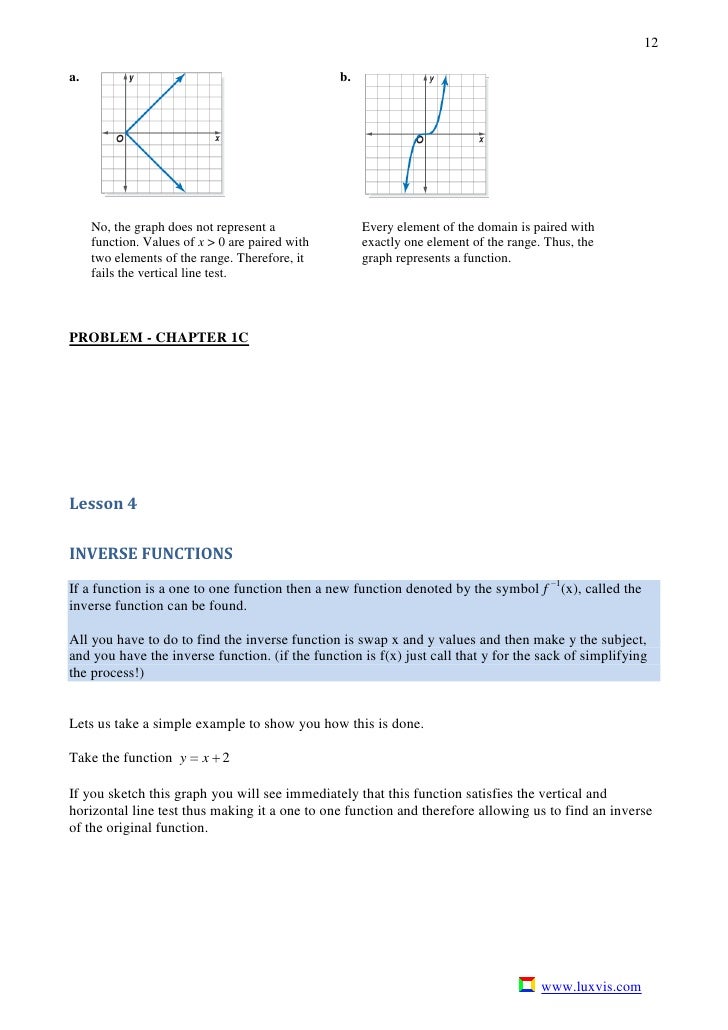Chapter 1 Functions Relations V3